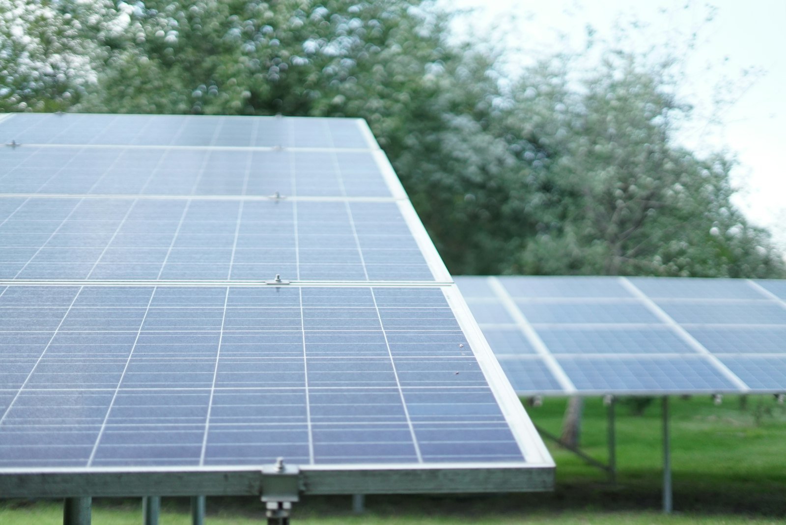 Solar panels on a home roof